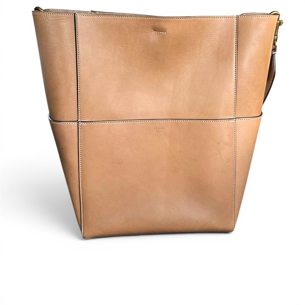 Seau Sangle leather handbag