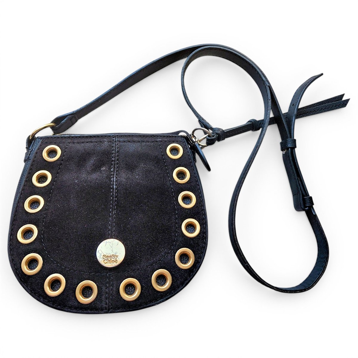 Faux fur crossbody bag