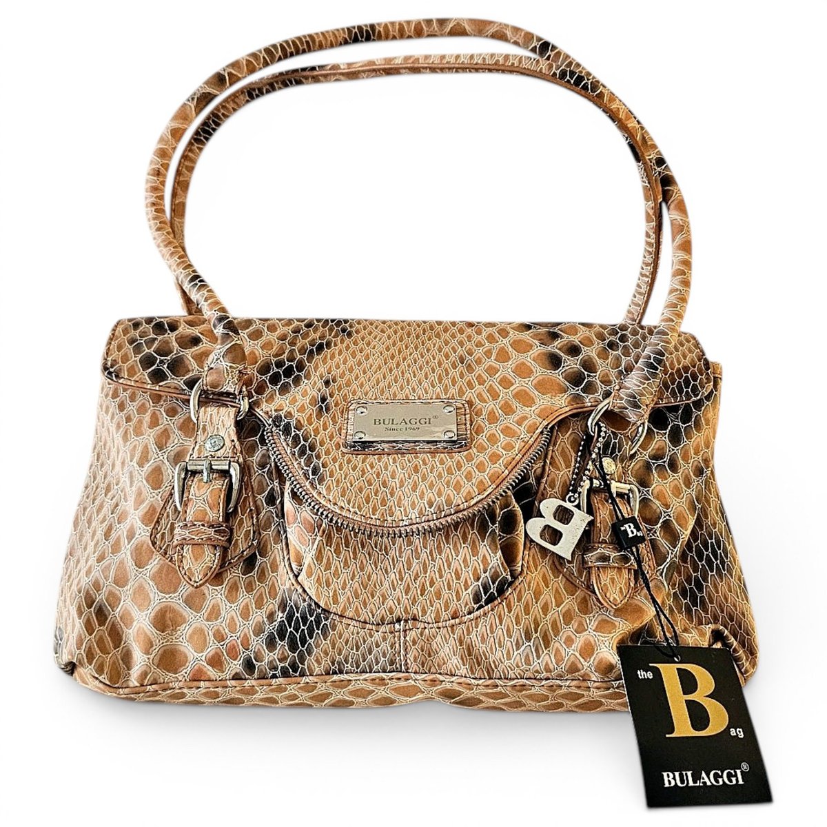 Patent leather handbag
