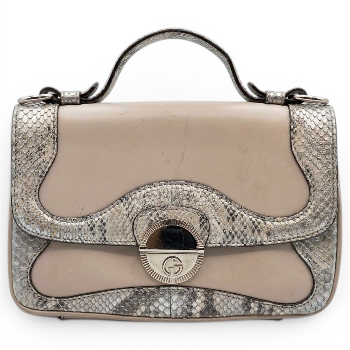 Leather clutch bag