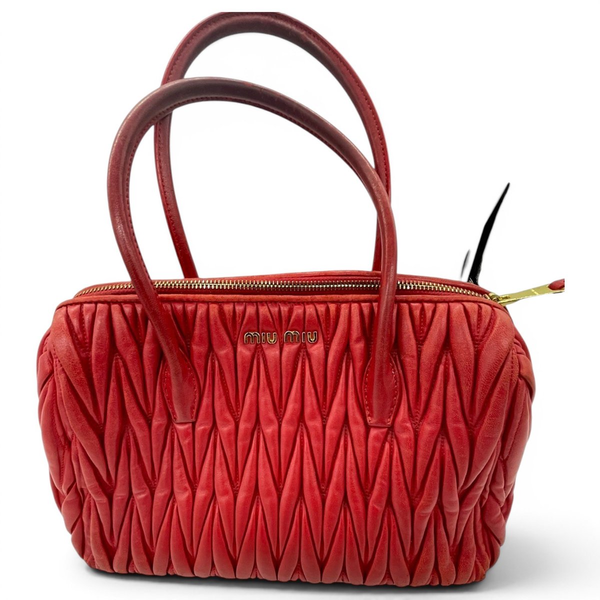 Matelassé leather handbag