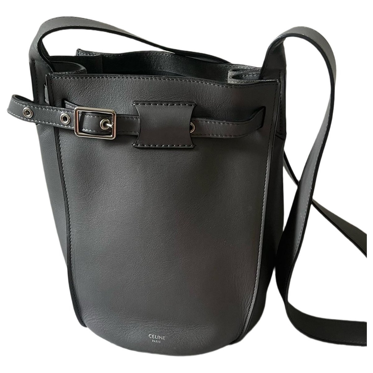 Seau Sangle leather handbag