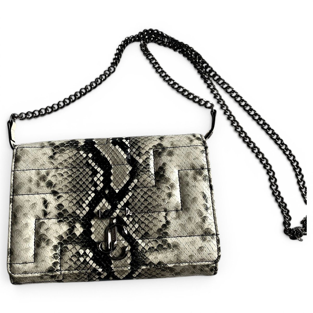 Avenue python crossbody bag