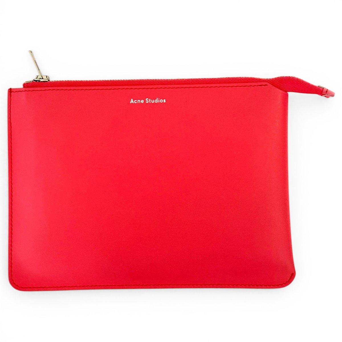 Leather clutch bag