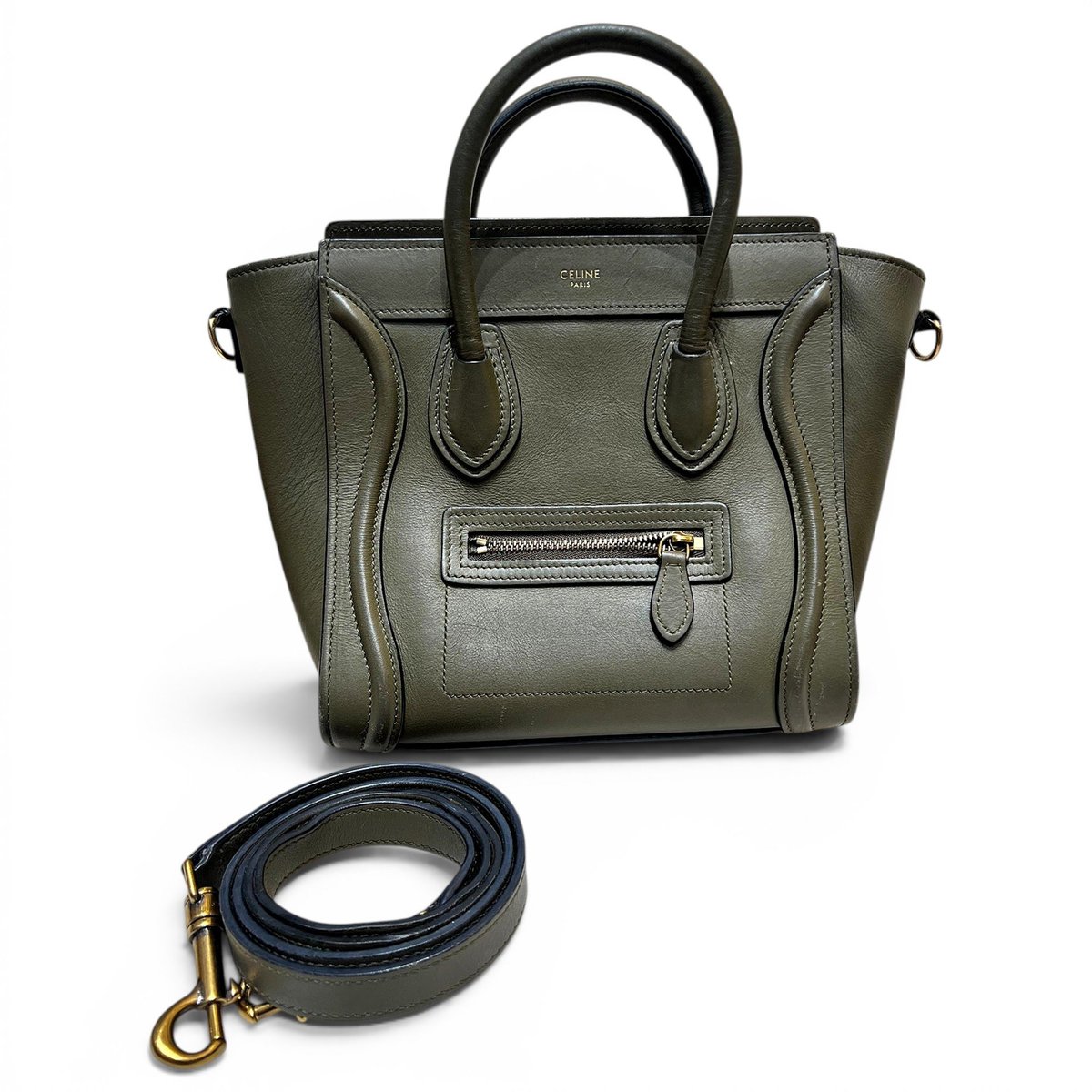 Nano Luggage leather handbag