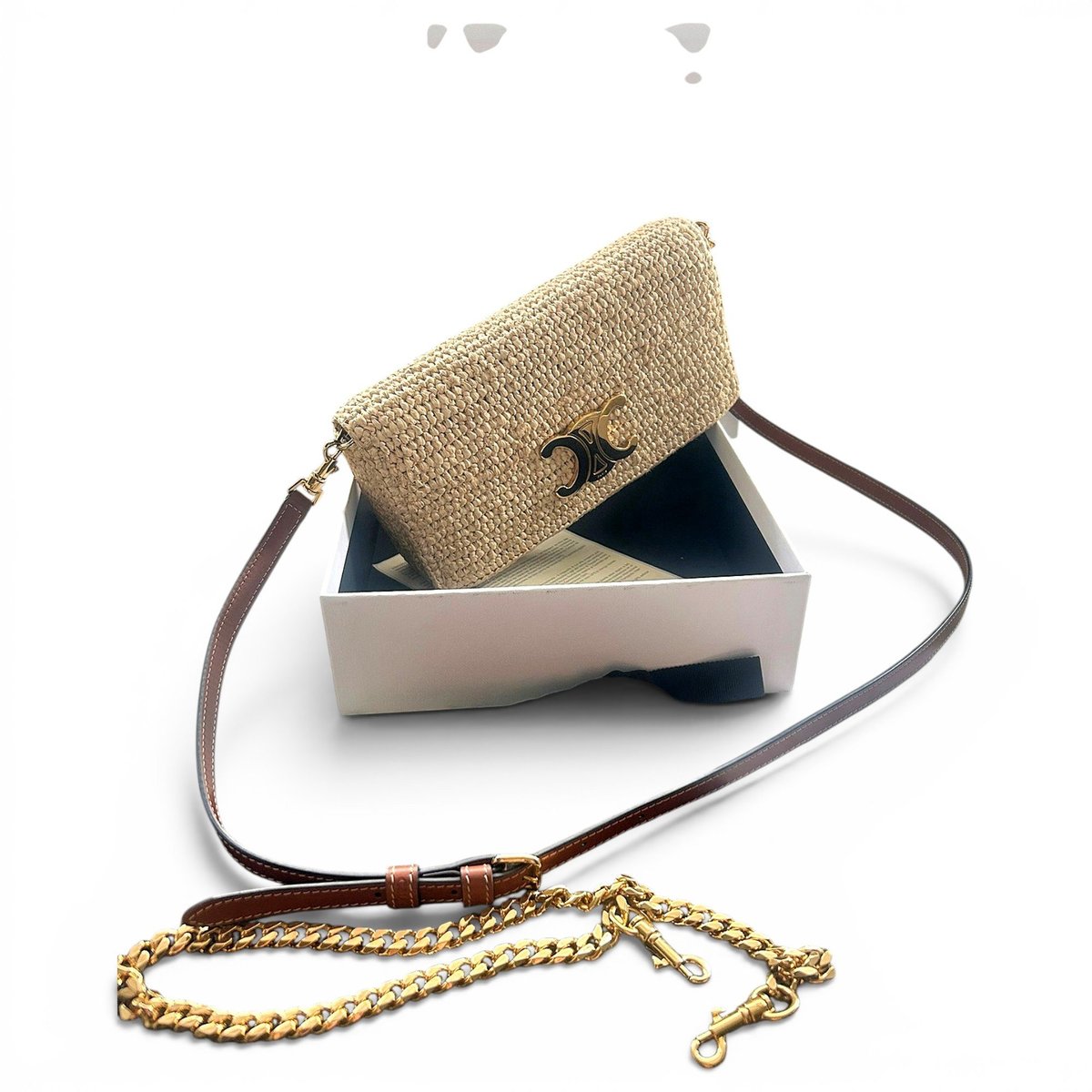 Triomphe chain crossbody bag