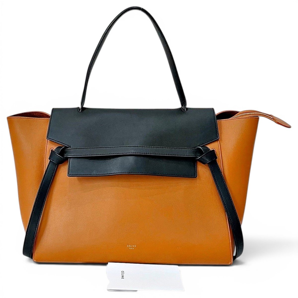 Belt leather handbag