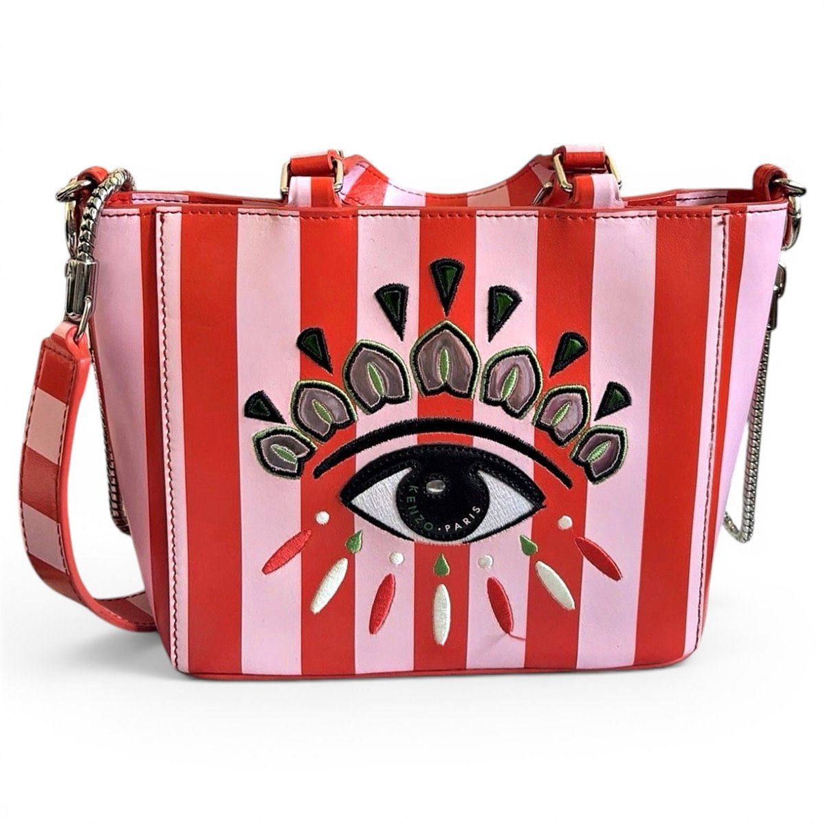 Patent leather handbag