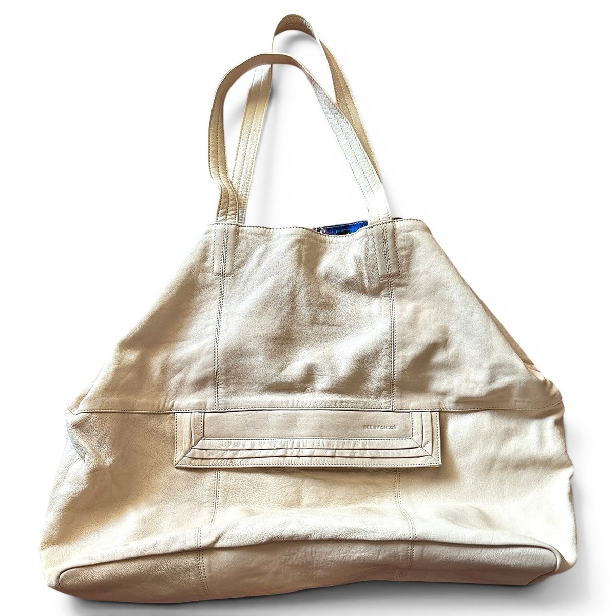 Leather tote