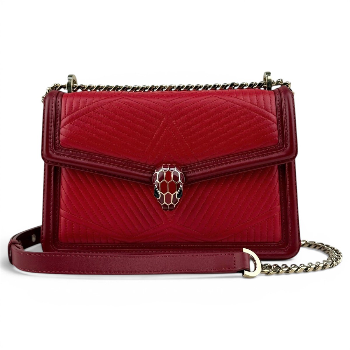Serpenti leather crossbody bag
