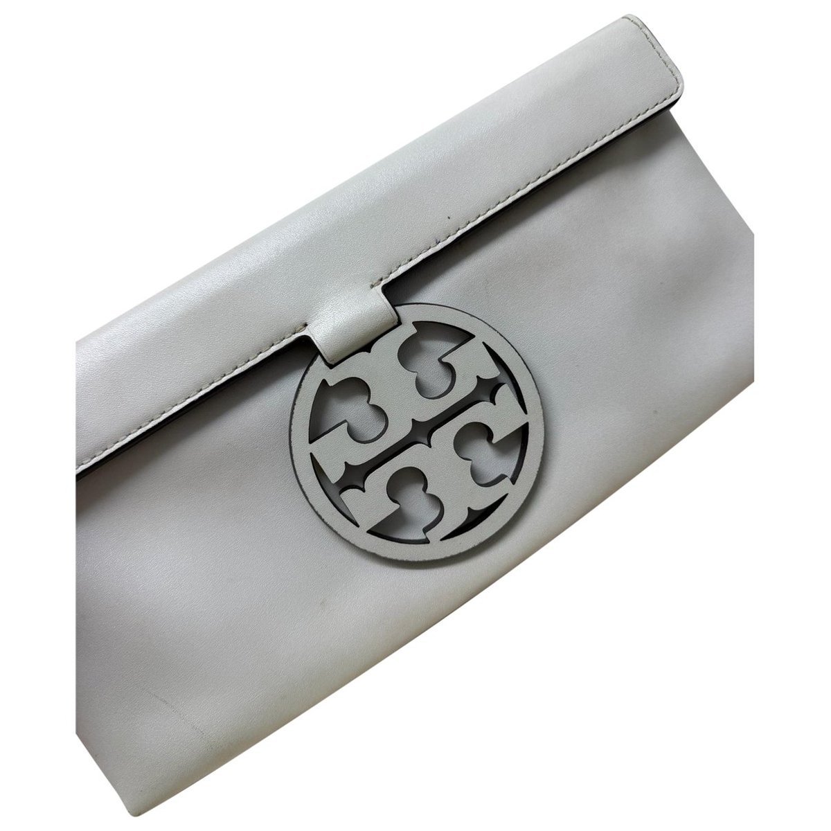 Leather clutch bag
