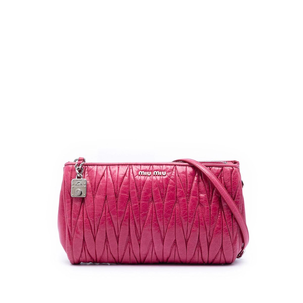 Matelassé leather handbag