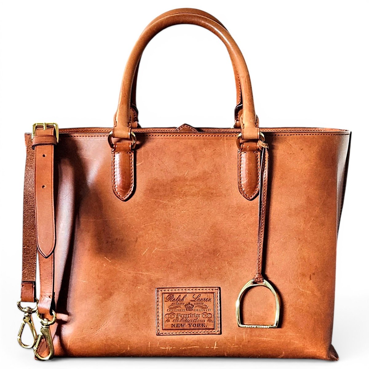 Leather tote