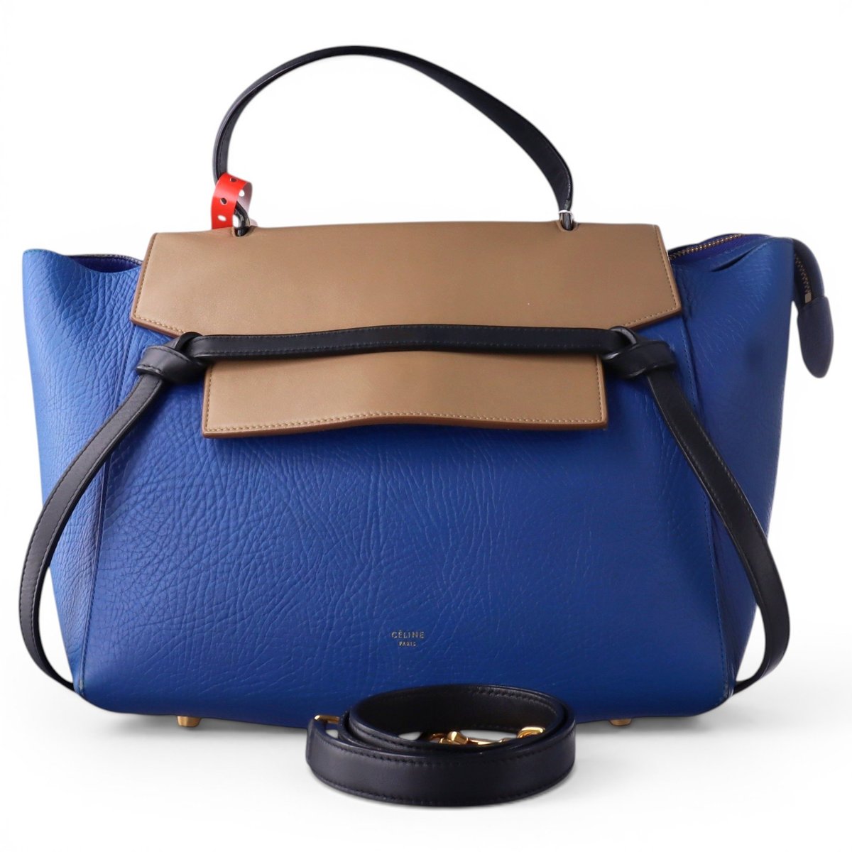 Belt leather handbag