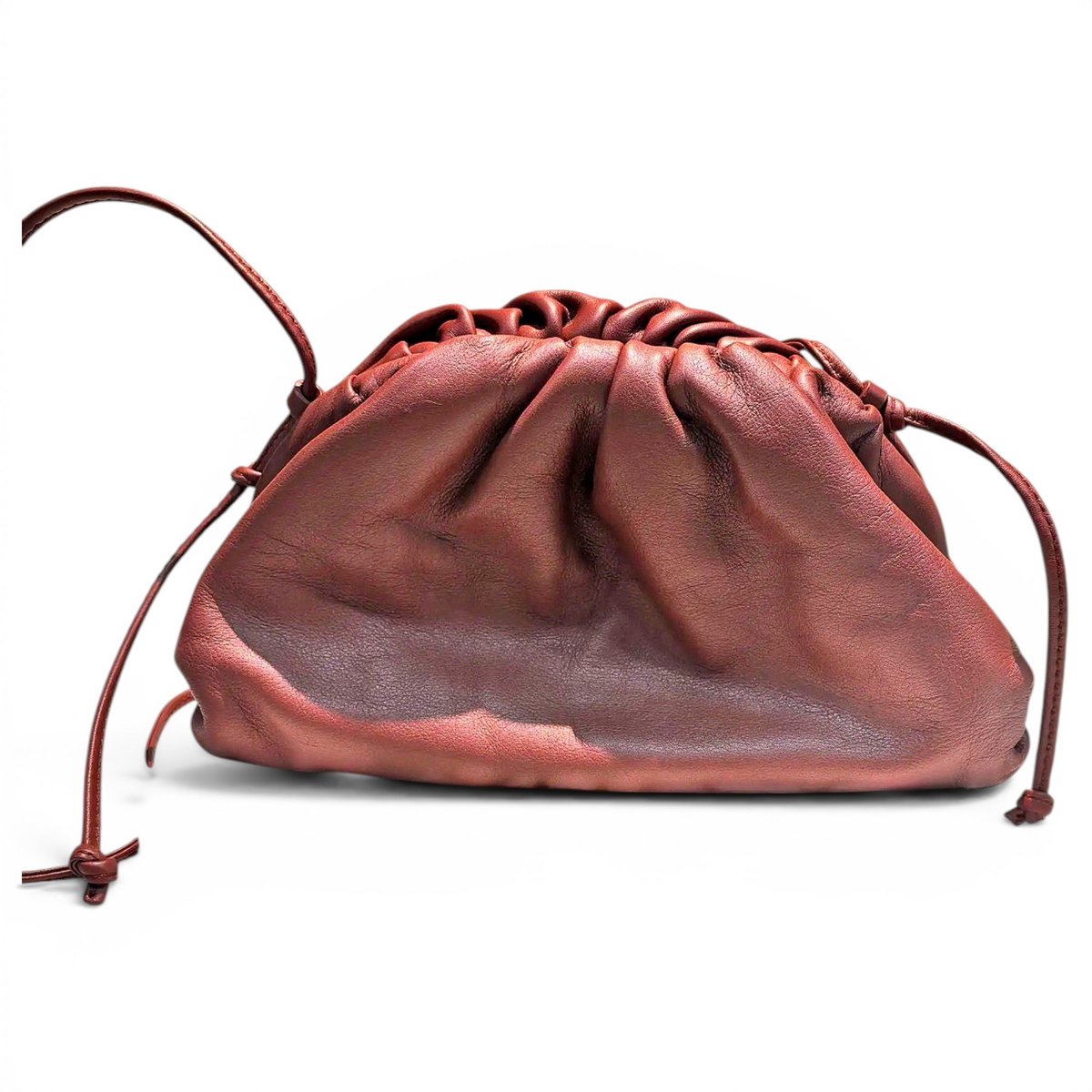 Pouch leather handbag