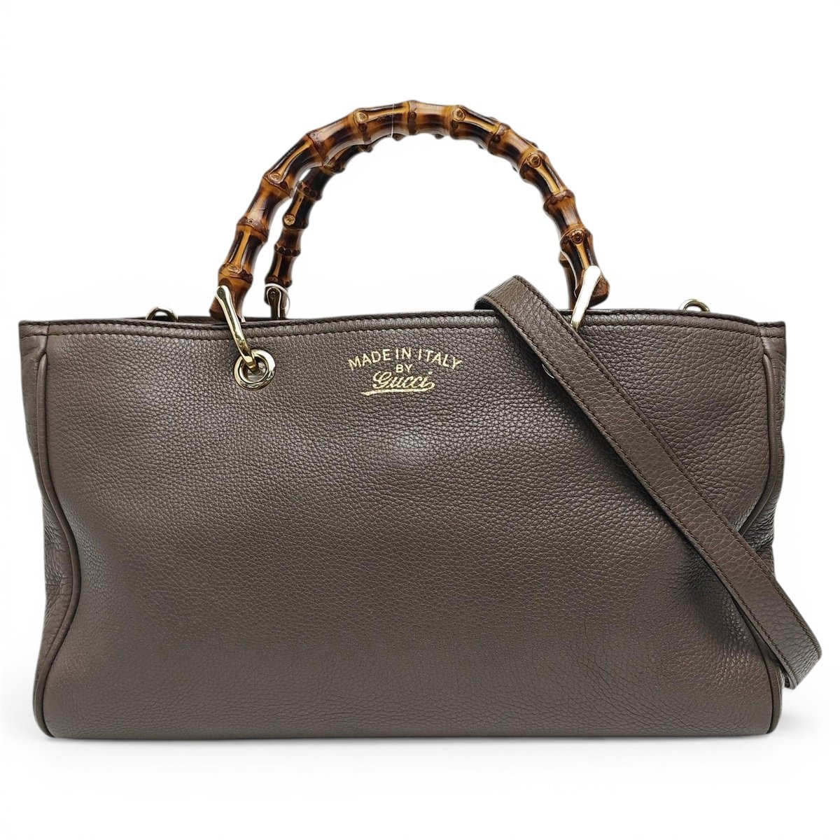 Bamboo Shopper leather crossbody bag