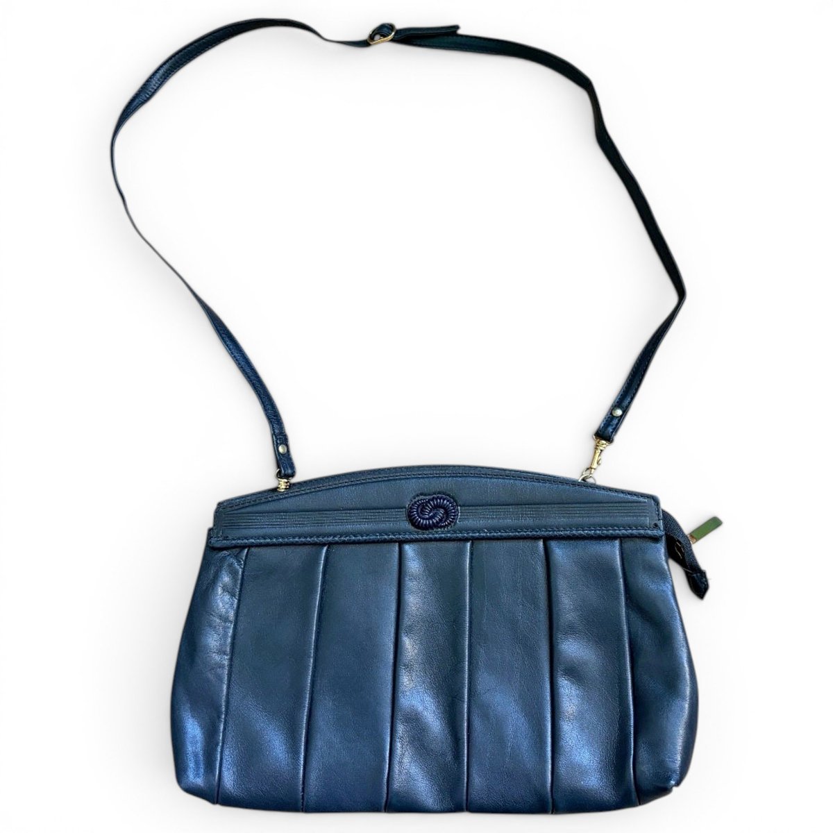 Leather clutch bag
