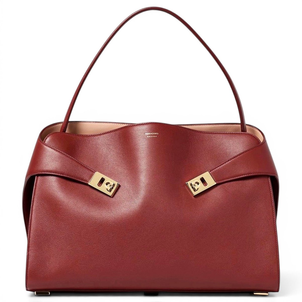 Hug leather handbag
