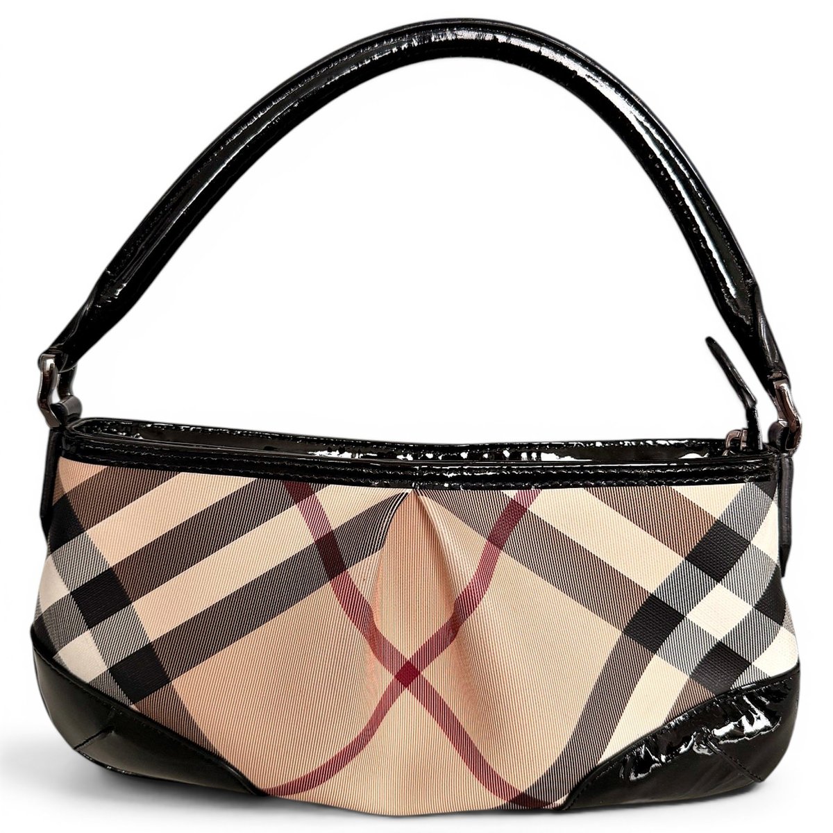 Patent leather handbag