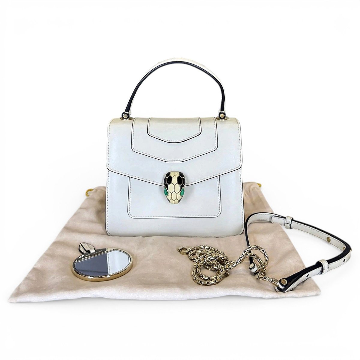 Serpenti leather crossbody bag