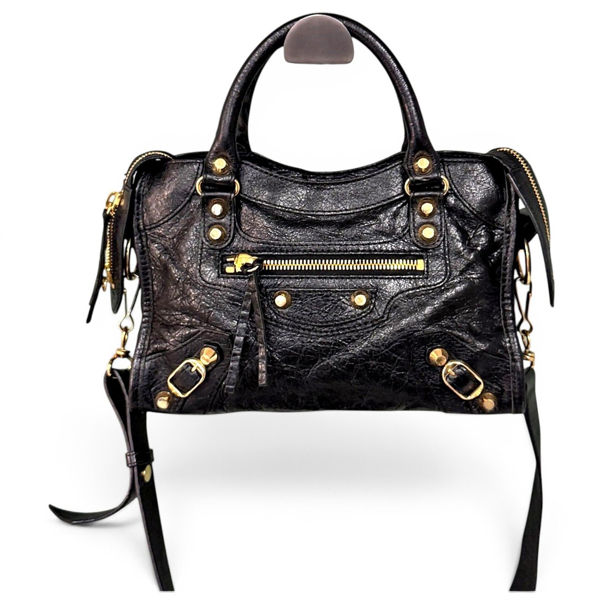 City leather crossbody bag