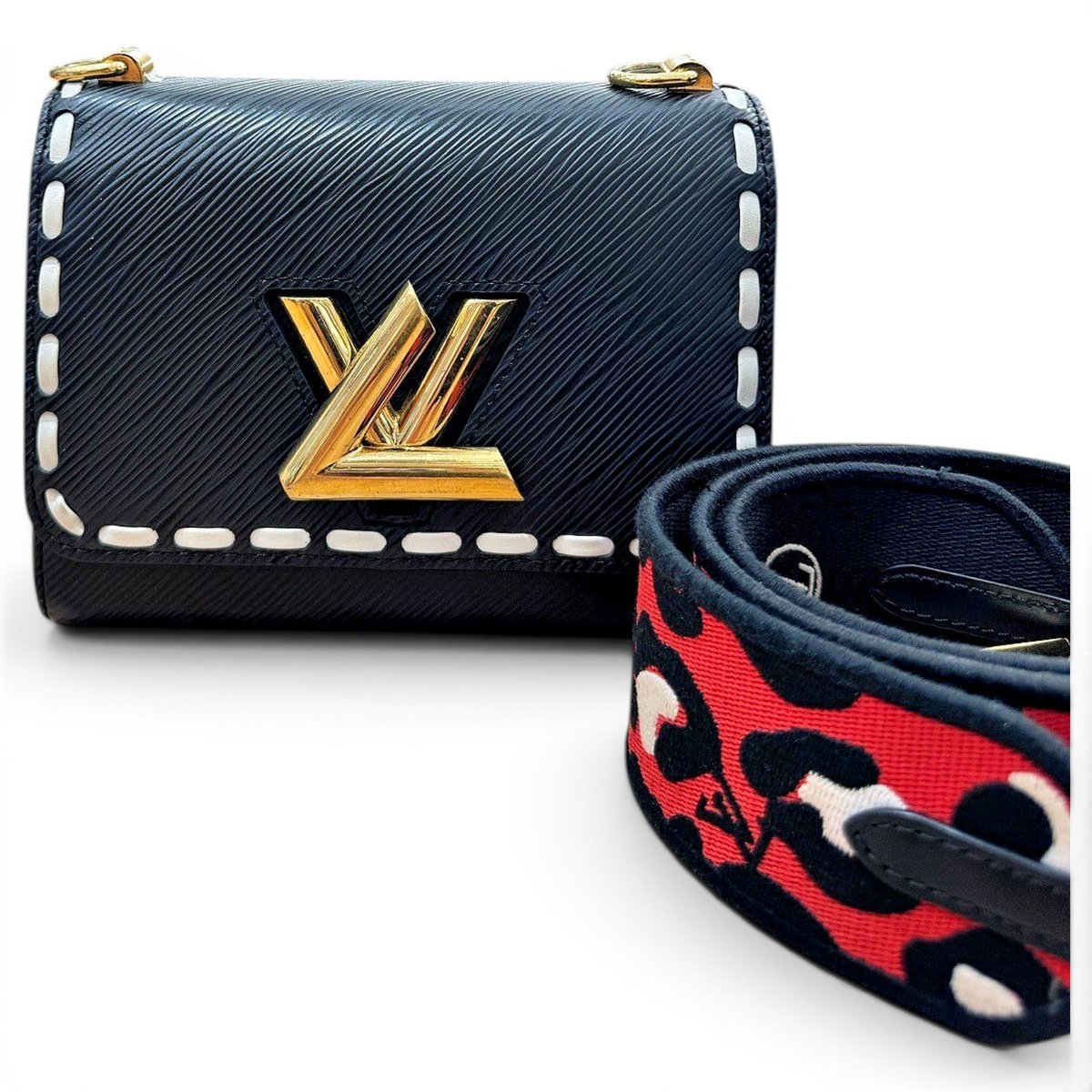 Twist leather handbag