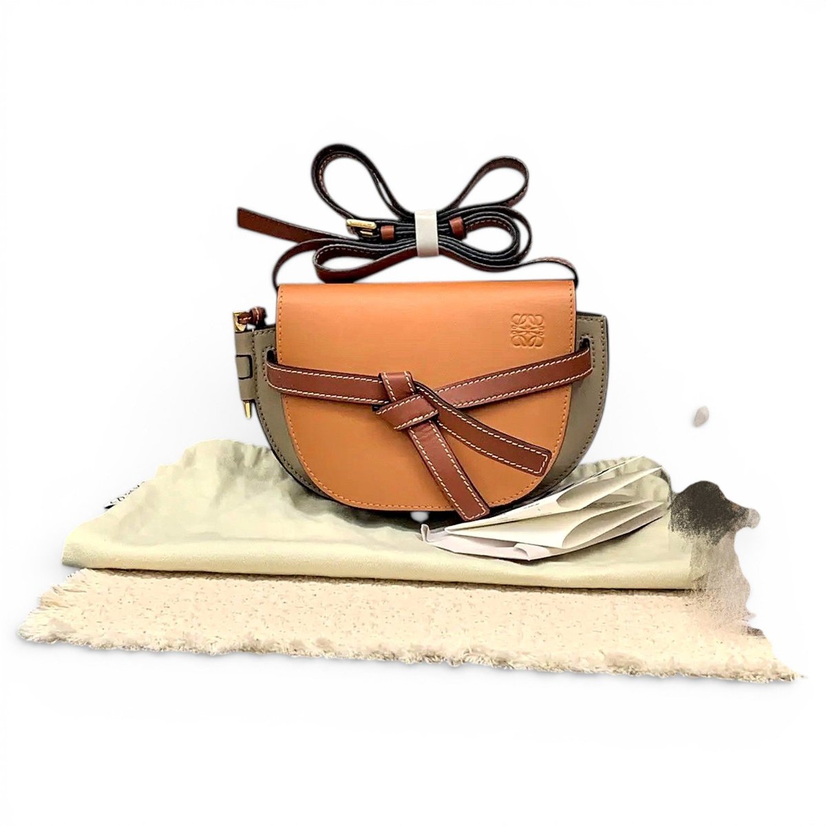 Gate leather crossbody bag