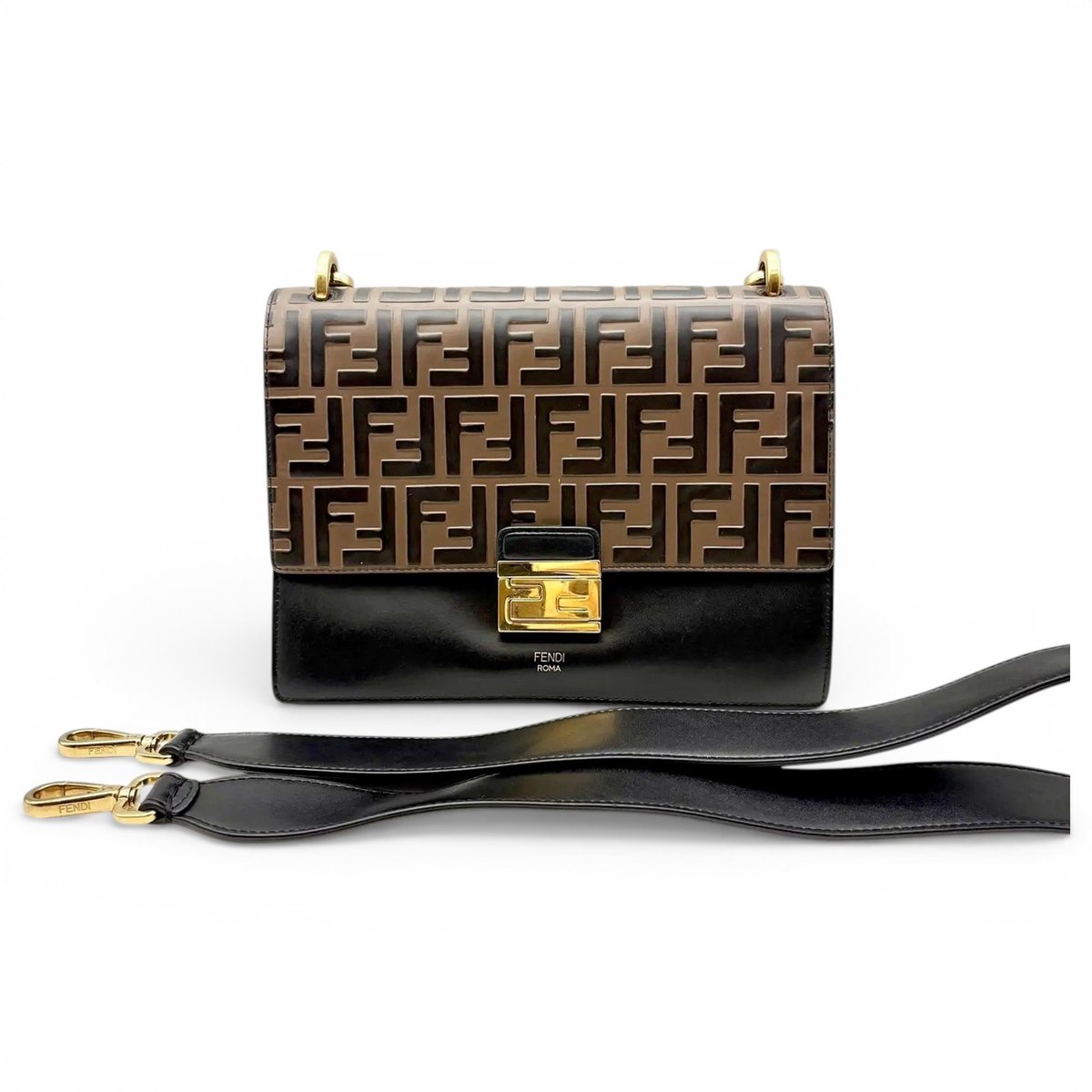 Kan I leather crossbody bag