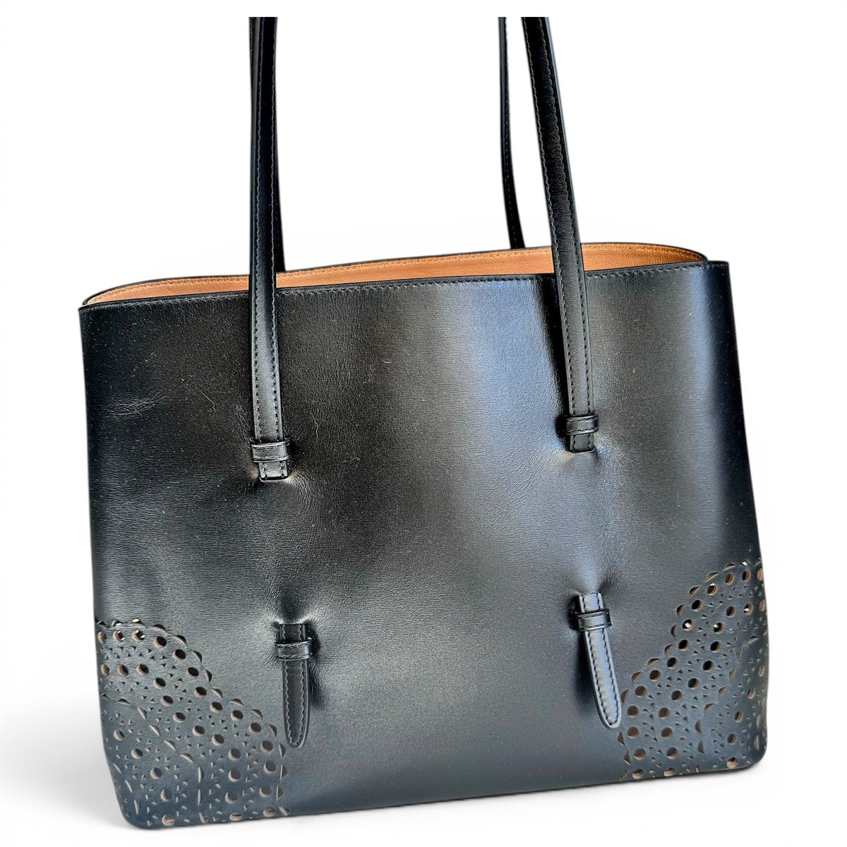 Mina leather tote