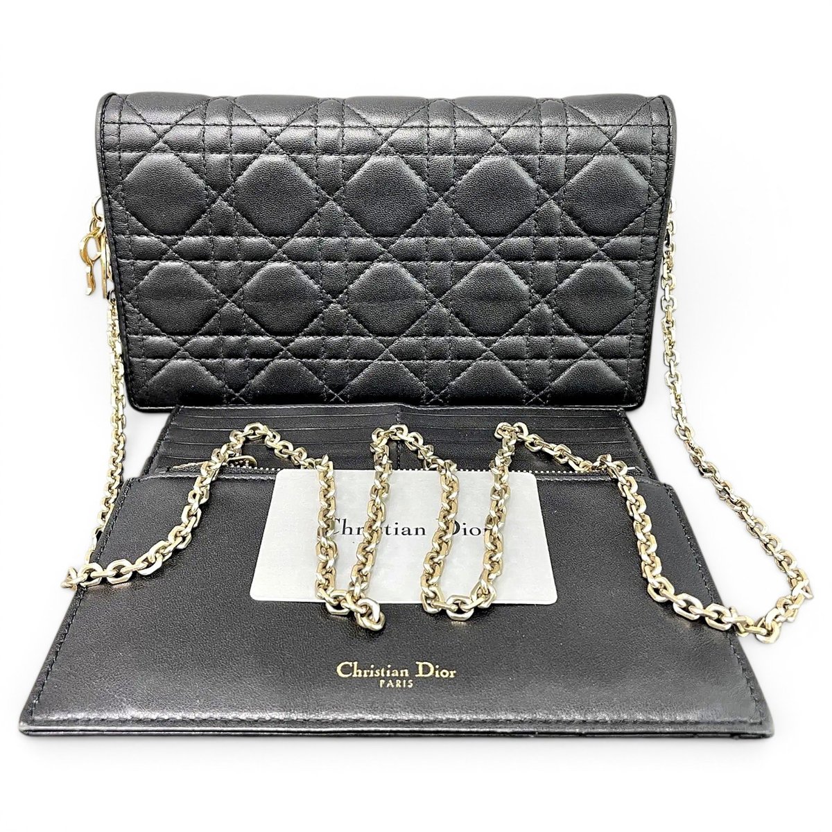 Lady Dior leather crossbody bag