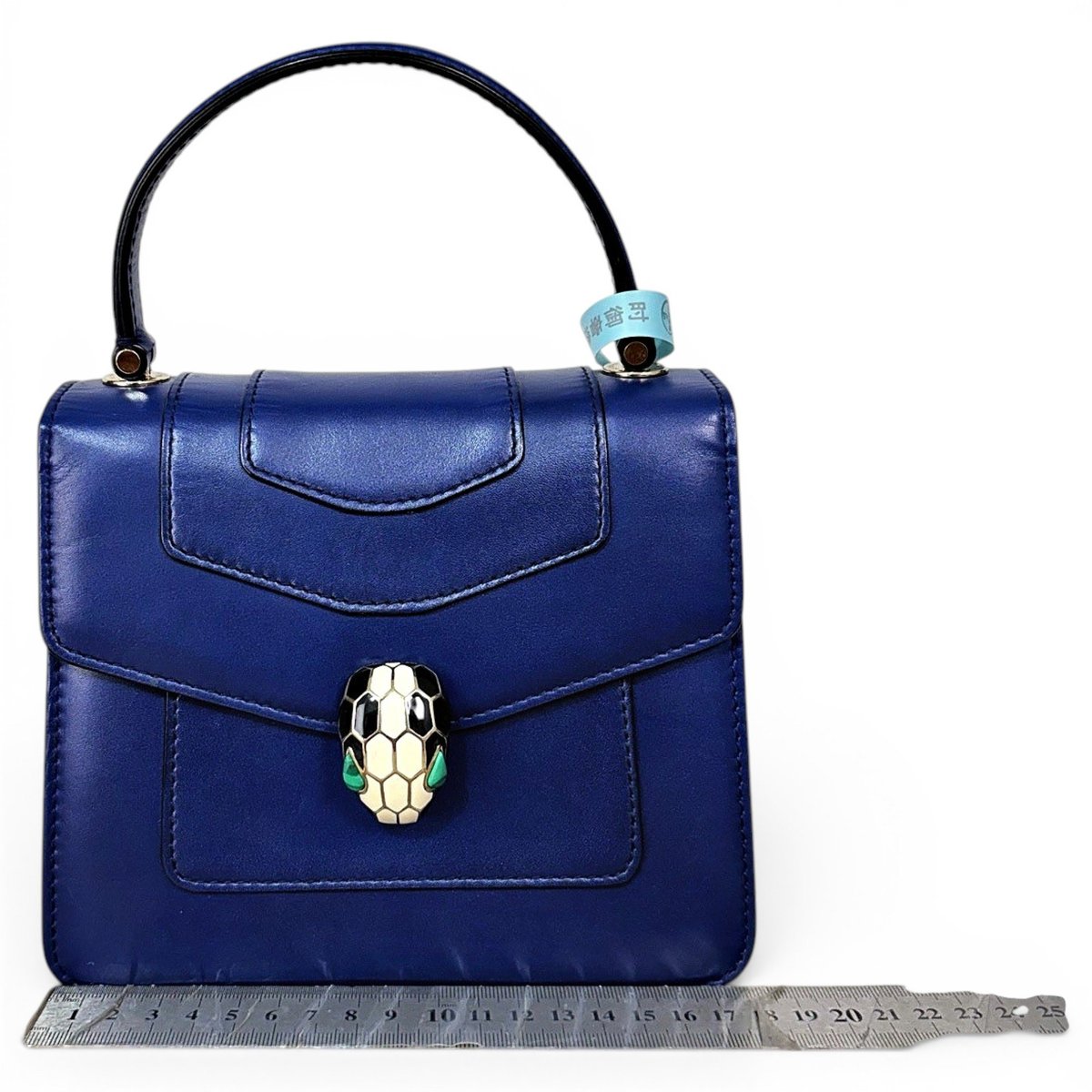 Serpenti leather handbag
