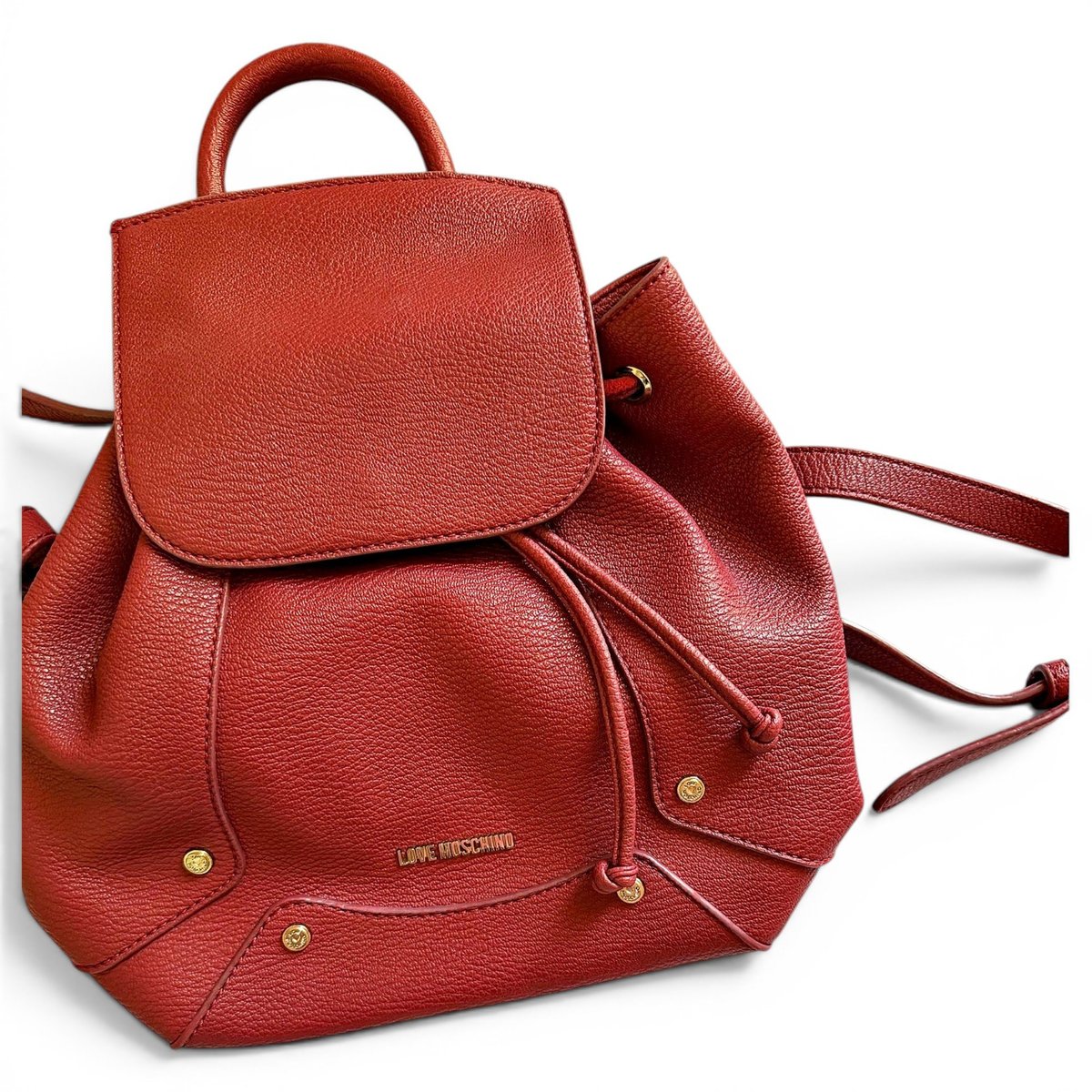 Leather backpack
