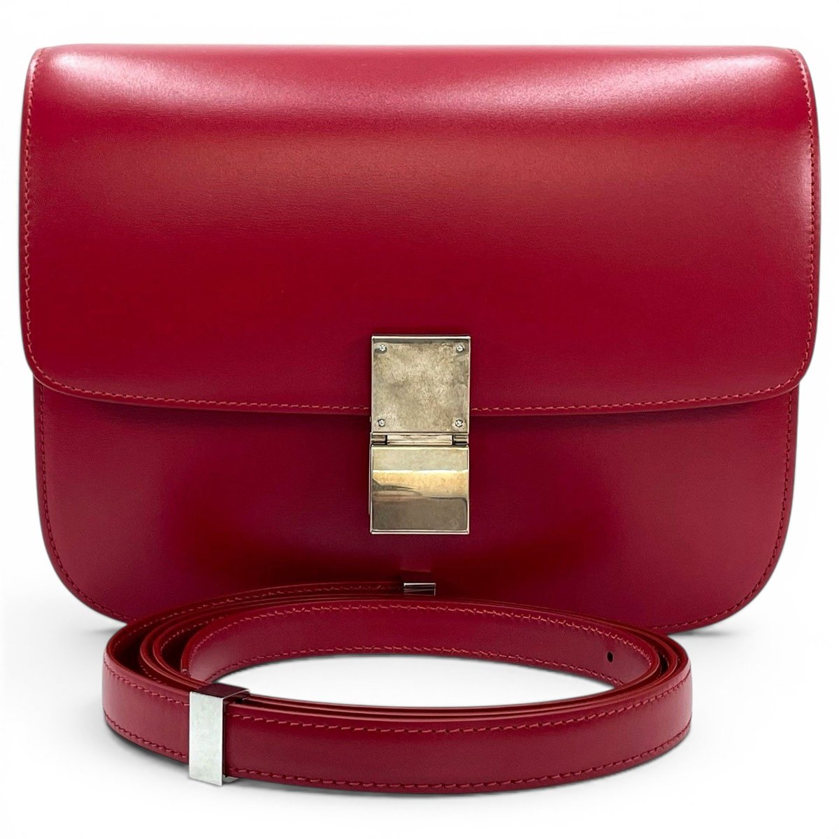 Classic leather crossbody bag