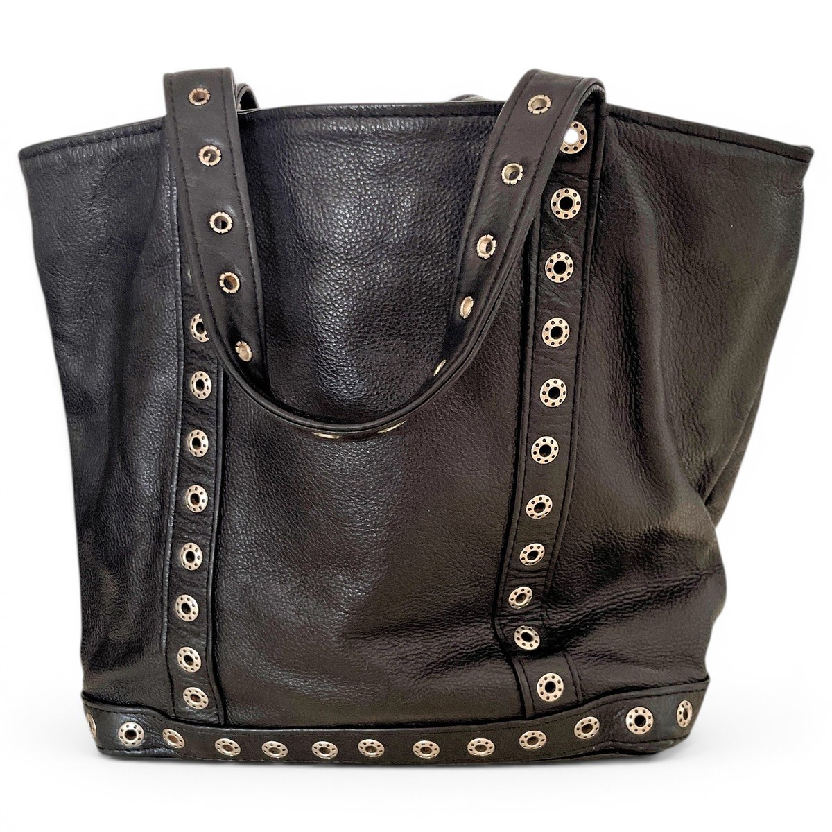 Cabas leather tote