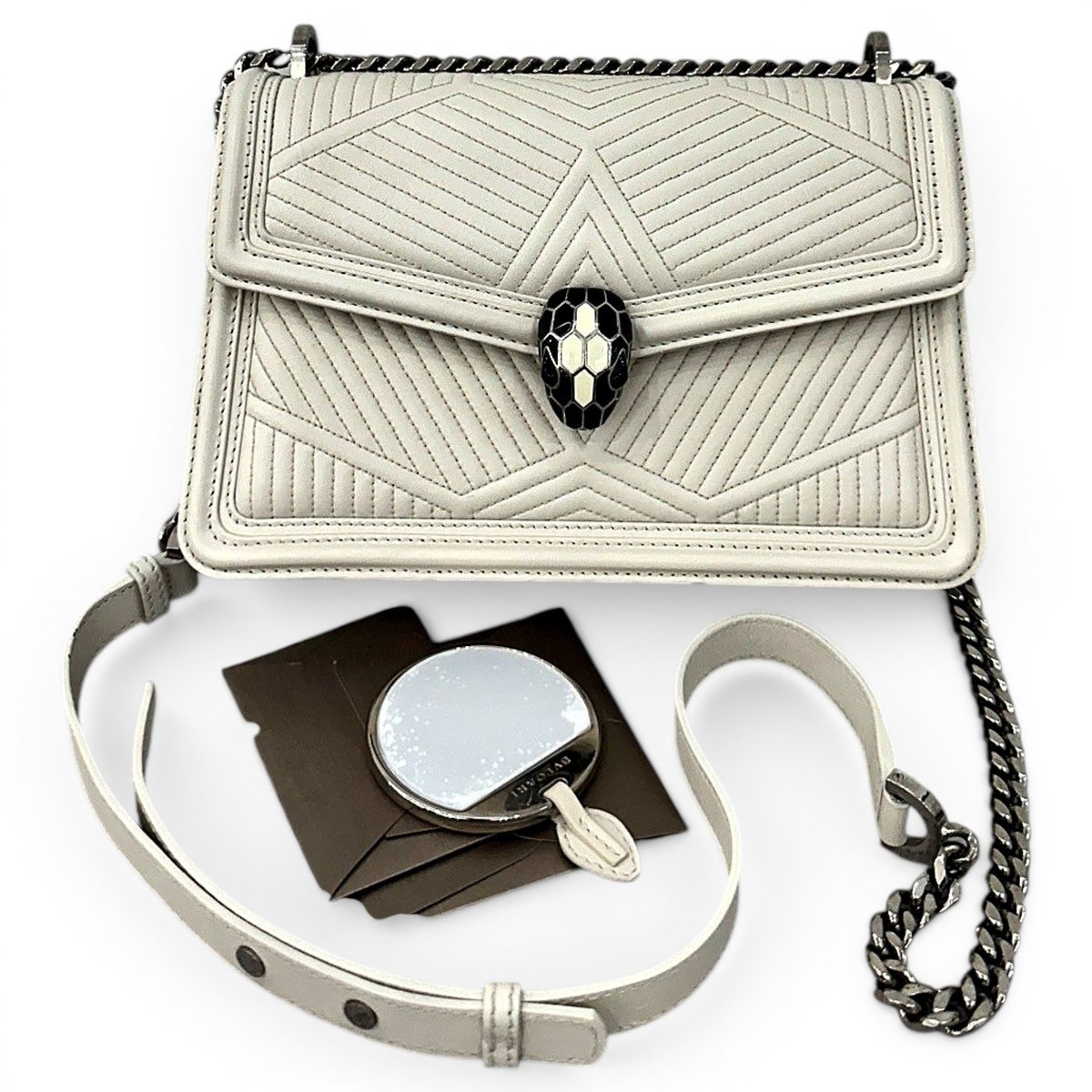 Serpenti leather handbag