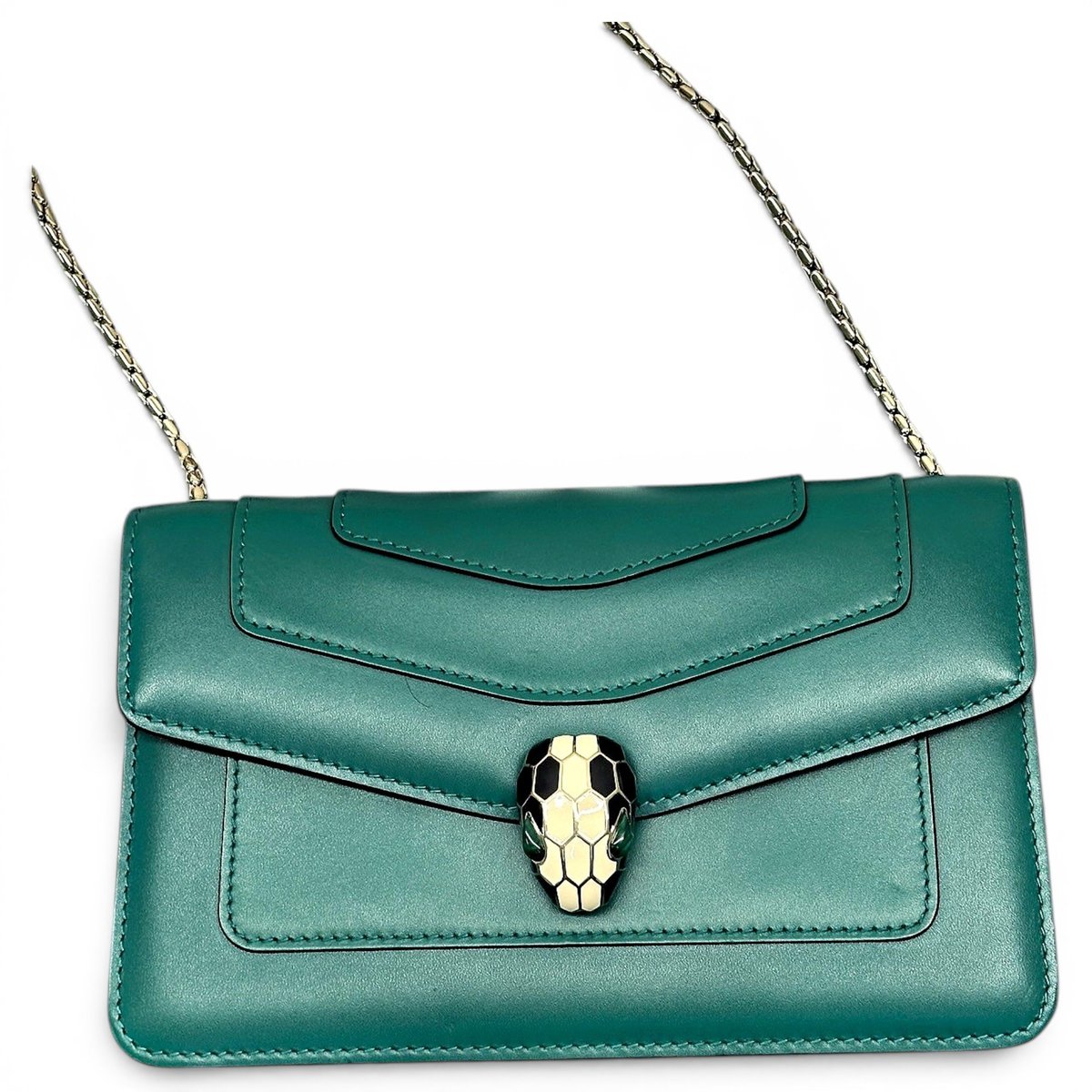 Serpenti leather handbag
