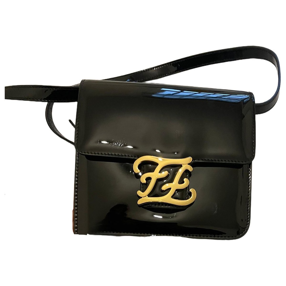 FF patent leather handbag