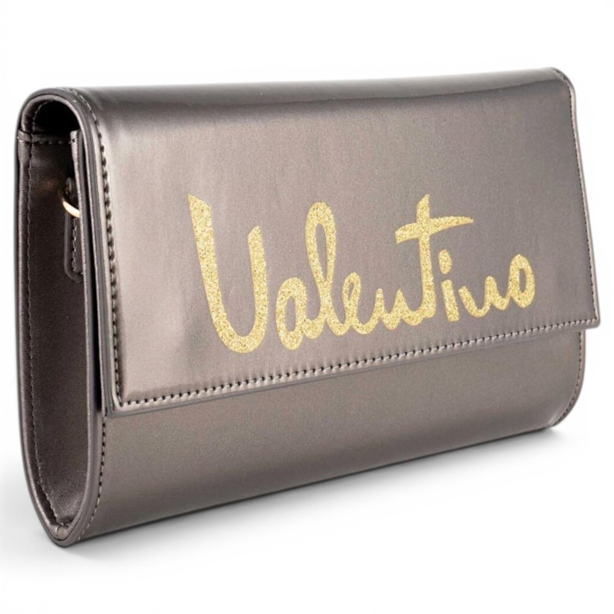 Patent leather clutch bag