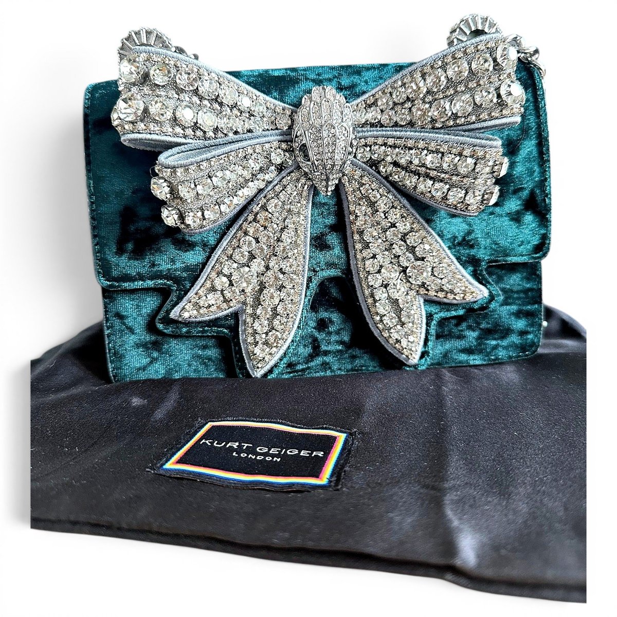 Velvet handbag