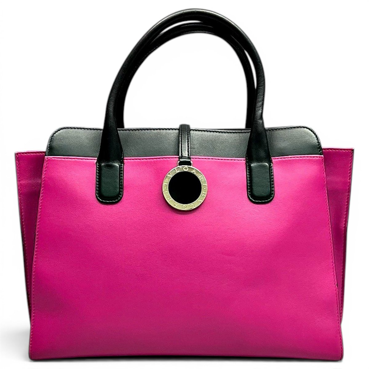 Bulgari leather handbag