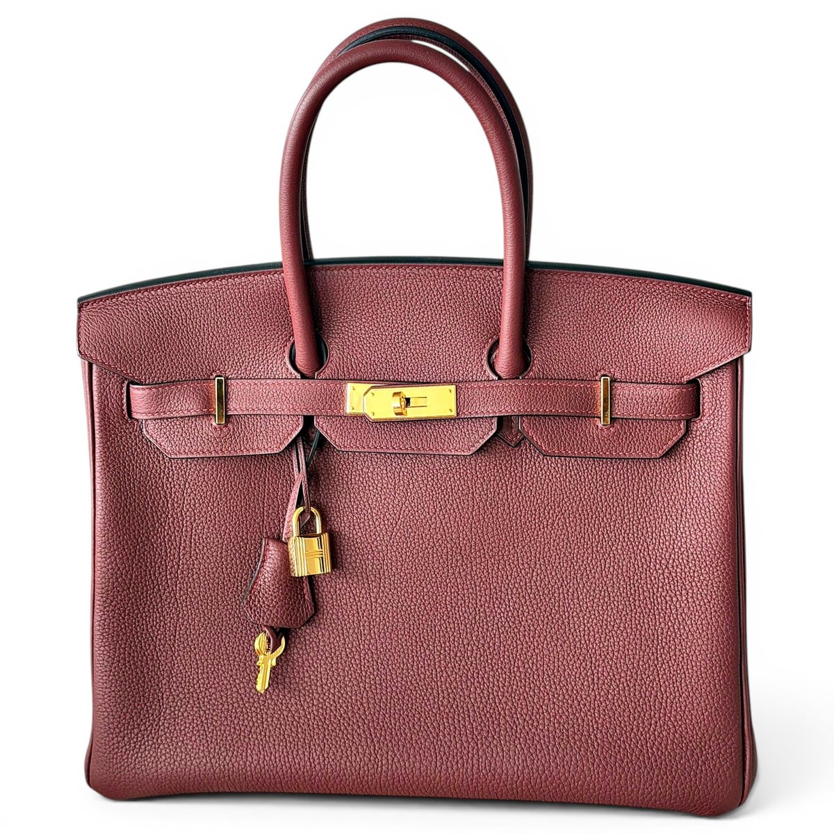 Birkin 35 leather handbag