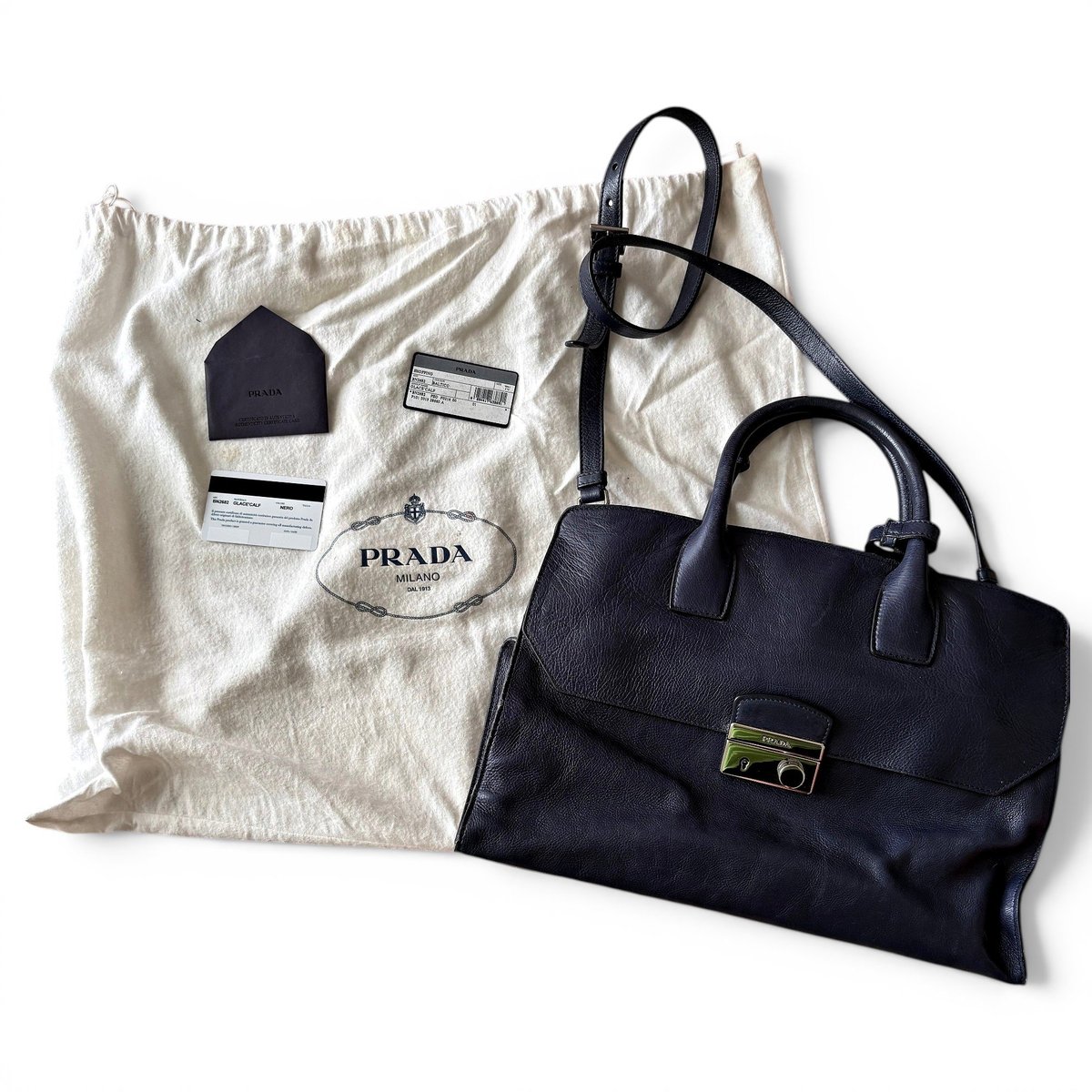 Leather handbag
