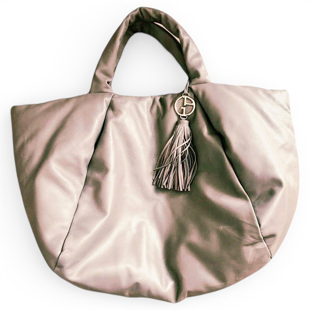 Leather tote
