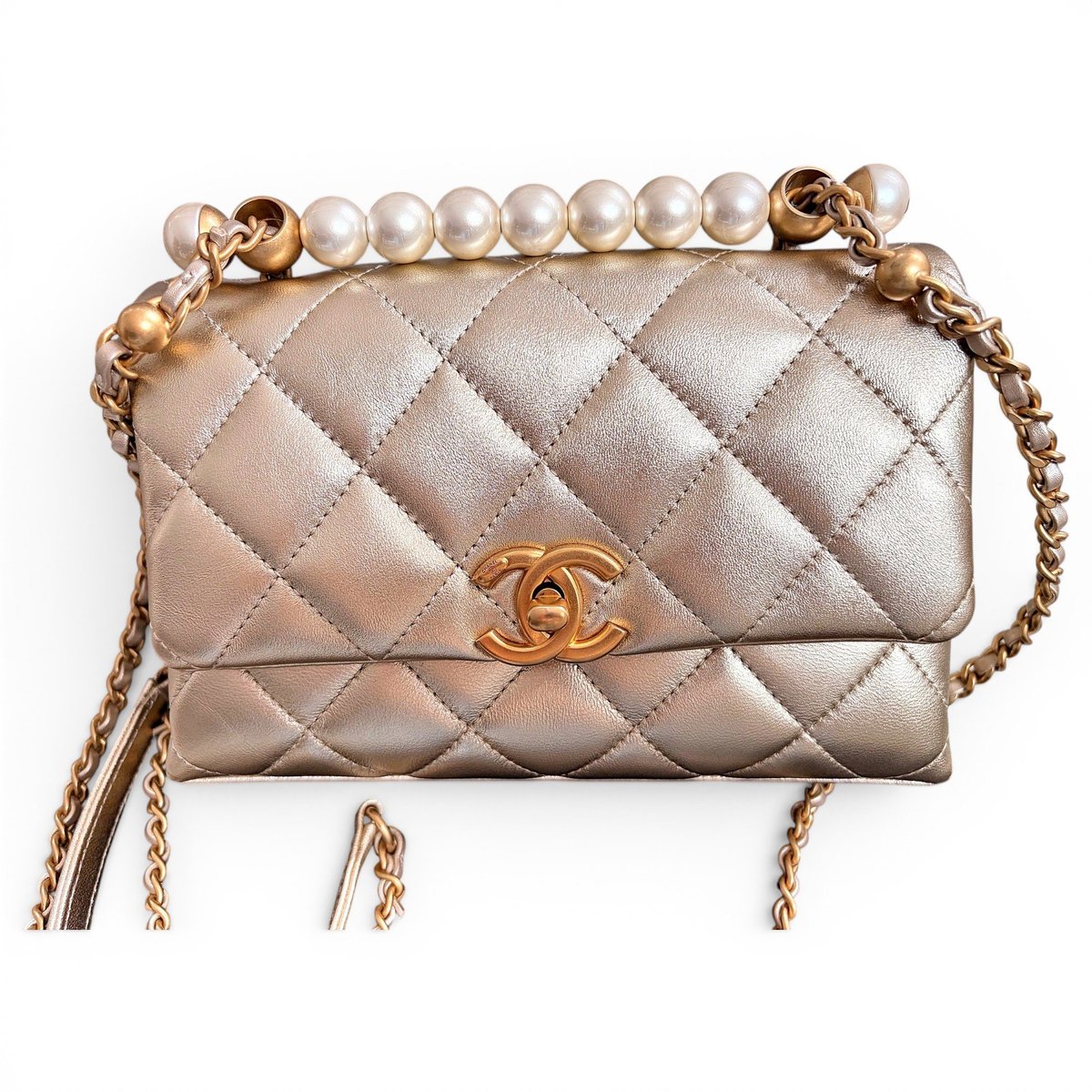 Trendy CC Flap leather crossbody bag
