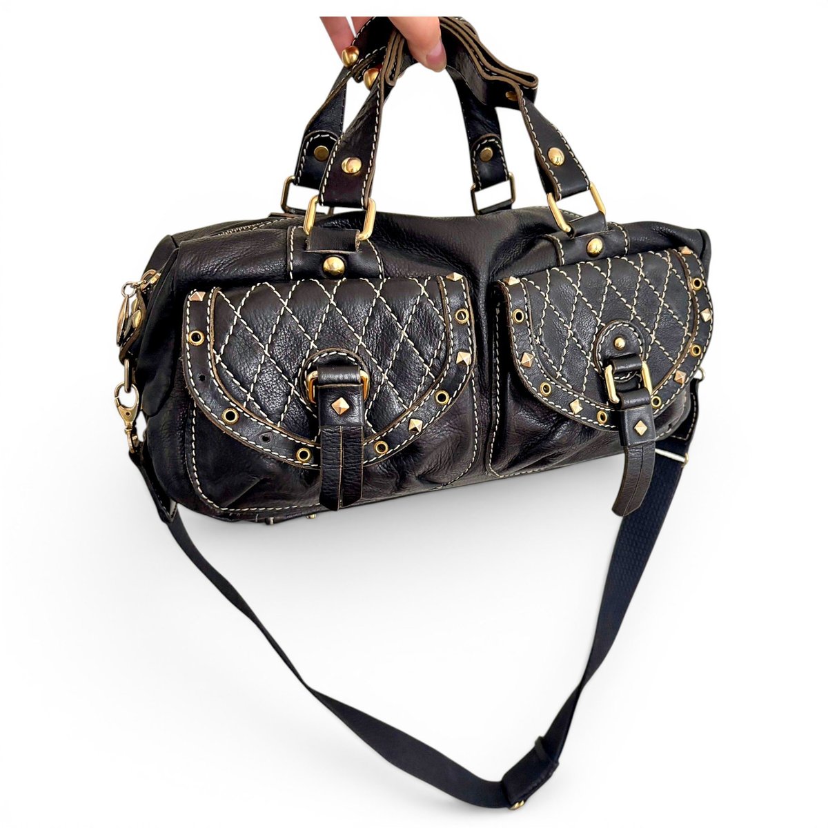 Leather crossbody bag