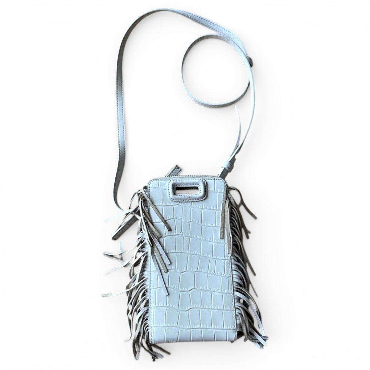 Leather clutch bag