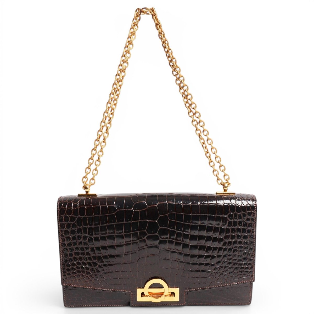 H leather bag