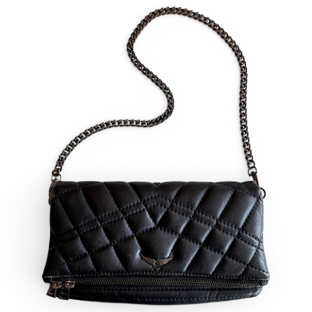 Rock leather crossbody bag