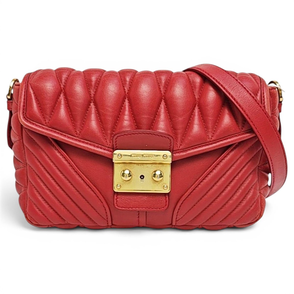 Miu Confidential leather crossbody bag
