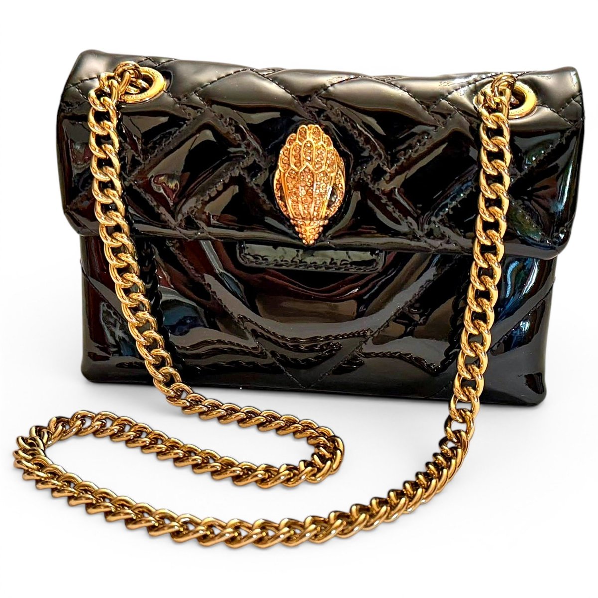 Patent leather handbag